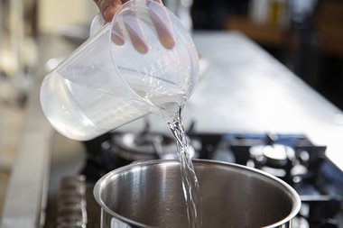 Add water until the veal is well covered.
