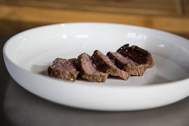 Enjoy the veal tenderloin!