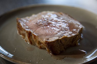 Enjoy your veal ribeye.